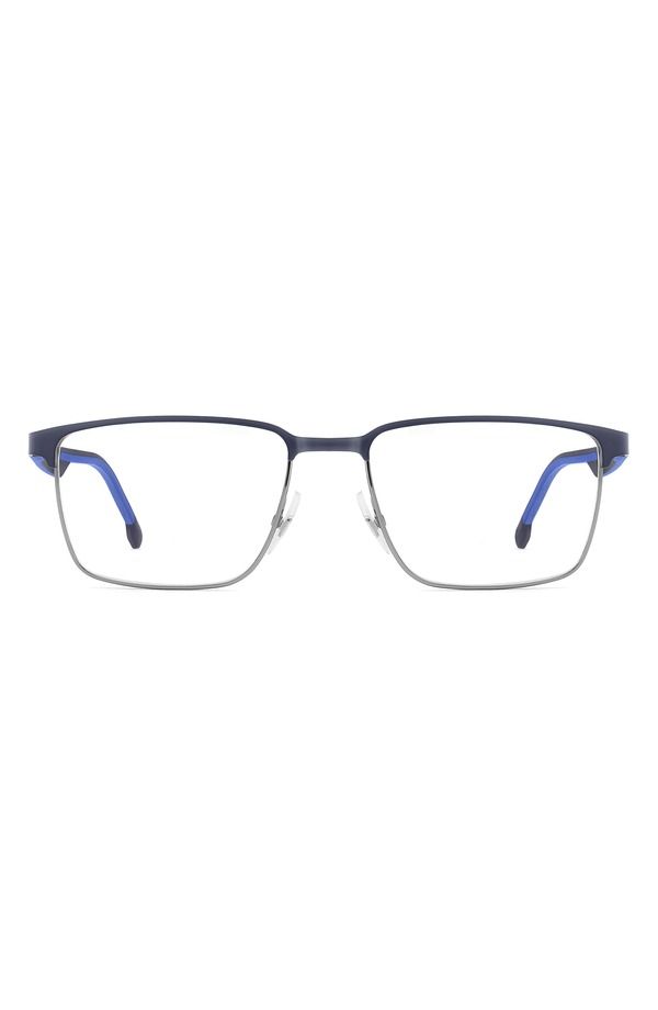 カレラ メンズ アクセサリー サングラス・アイウェア Carrera Eyewear 55mm Rectangular Optical Glasses RUTHENIUM BLUE ブルー