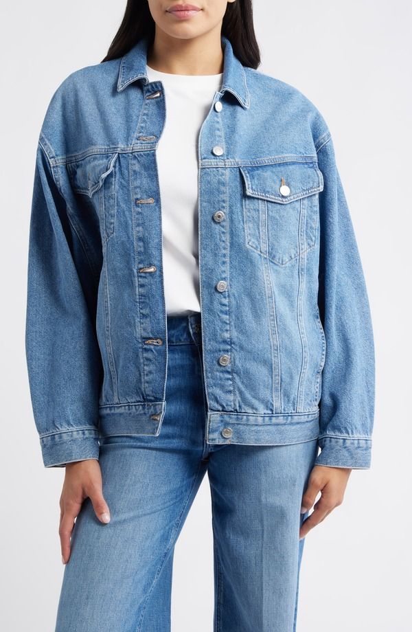 マーヴィ ジーンズ レディース ボトムス デニムパンツ ジャケット Mavi Jeans Luna Denim Trucker Jacket MID BLUE 90S ブルー