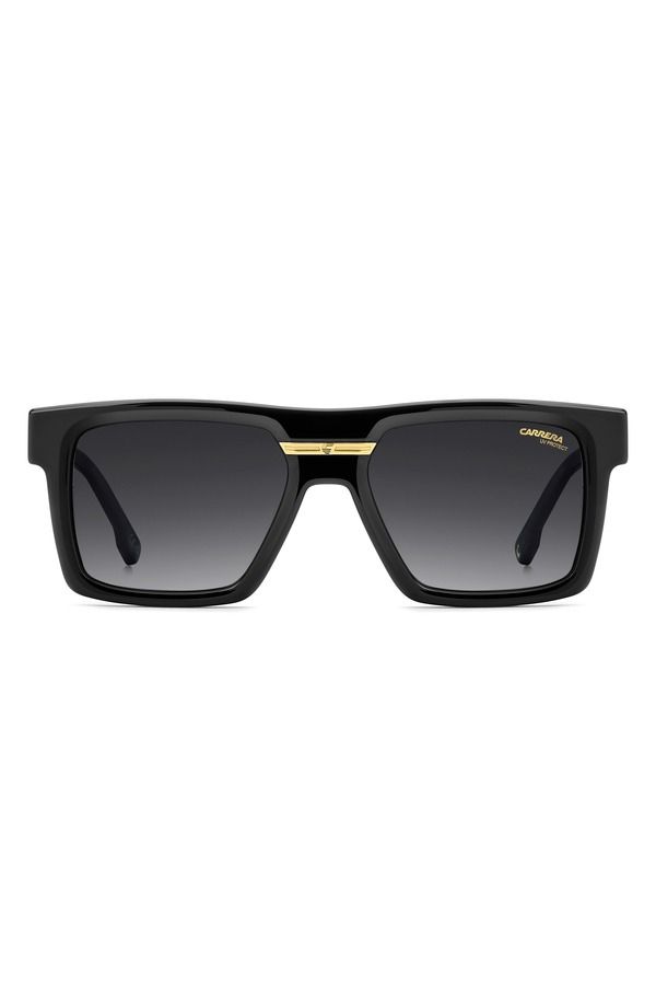 カレラ メンズ アクセサリー サングラス・アイウェア Carrera Eyewear Victory 55mm Gradient Rectangular Sunglasses BLACK DARK G
