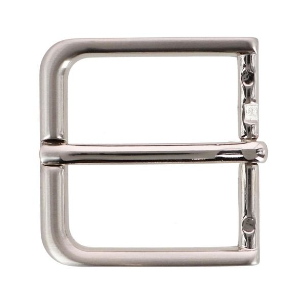 トラファルガー メンズ アクセサリー ベルト Trafalgar 35mm Italian Polished Brass Rounded Buckle Silver シルバー