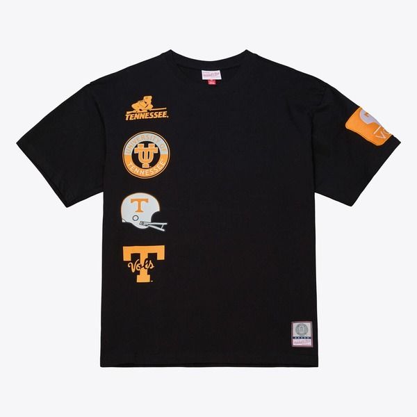 ミッチェルネス メンズ トップス Tシャツ Mens Mitchell Ness Black Tennessee Volunteers Double Clutch Premium TShirt Bla