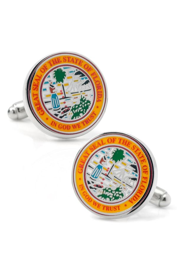 カフリンク メンズ アクセサリー カフスボタン Cufflinks Inc Florida Seal Cuff Links ORANGE オレンジ