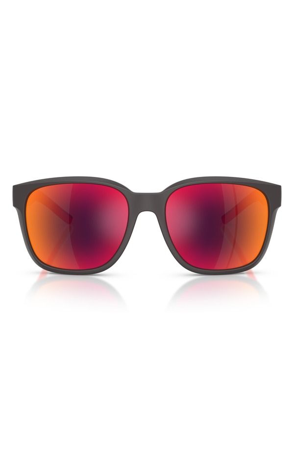 スクーデリア フェラーリ メンズ アクセサリー サングラス・アイウェア Scuderia Ferrari 56mm Square Sunglasses MATTE GREY RED GOLD MIRR
