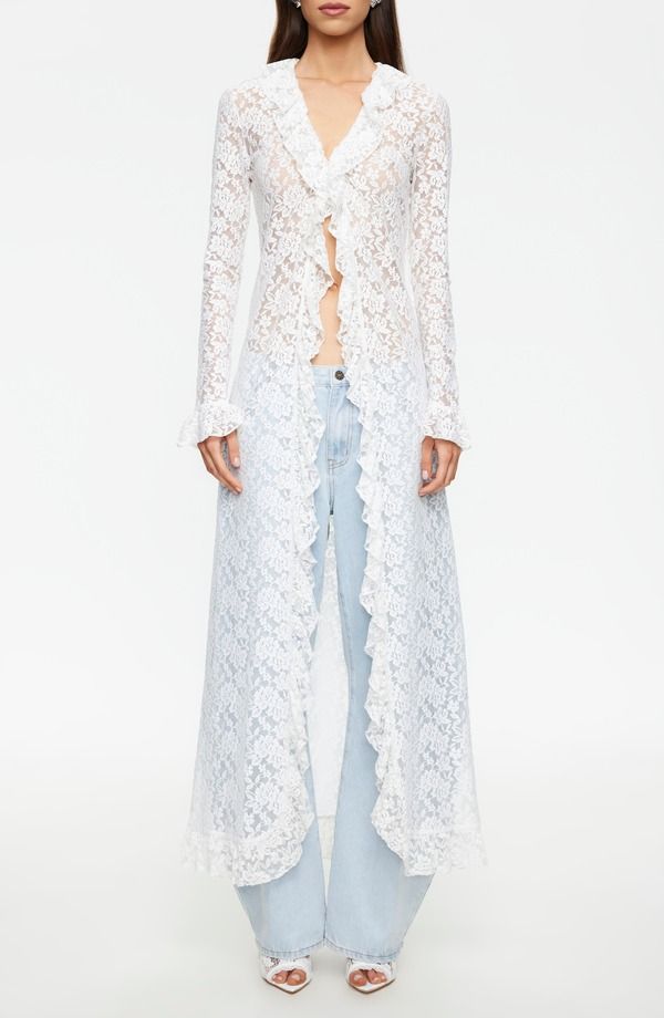 ライオネス レディース トップス ワンピース レース マキシ LIONESS Long Nights Lace Maxi Dress MOONLIGHT
