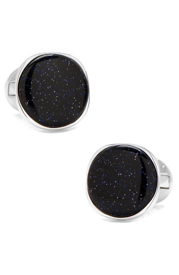 カフリンク メンズ アクセサリー カフスボタン Cufflinks Inc Blue Goldstone Cuff Links BLUE ブルー