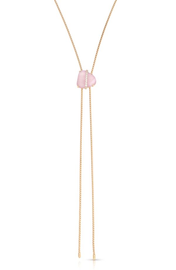 エティカ レディース アクセサリー ネックレス・チョーカー レース Ettika Tranquil Cove Bolo Necklace ROSE QUARTZ 23,532円
