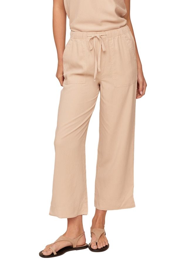 ベラダール レディース ボトムス カジュアルパンツ ワイドレッグ Bella Dahl Easy Pocket Crop Wide Leg Pants LINEN SAND サンド 31,070円