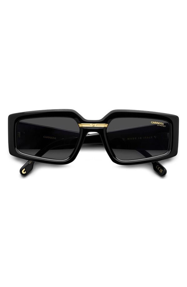 カレラ レディース アクセサリー サングラス・アイウェア Carrera Eyewear Victory 55mm Square Geometric Sunglasses BLACK GOLD GRE
