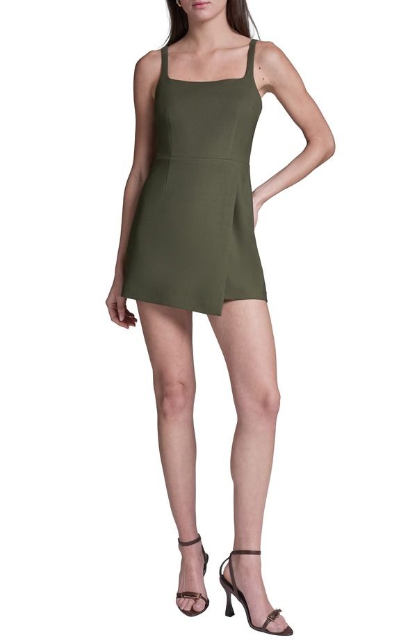 ビーシビージー レディース トップス ワンピース ロンパース BCBG Square Neck RomperUSTIC OLIVE オリーブ