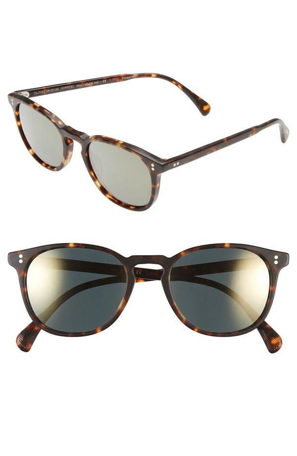 オリバーピープルズ レディース アクセサリー サングラス・アイウェア Oliver Peoples Finley 51mm Polarized Sunglasses BROWN TORTOISE GO