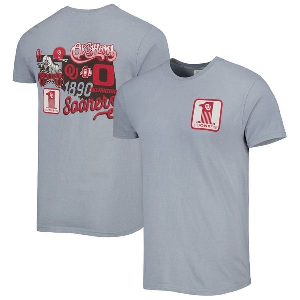 イメージワン メンズ トップス Tシャツ IMAGE ONE Mens Graphite Oklahoma Sooners Vault State ComfortShirt Graphite グラファ
