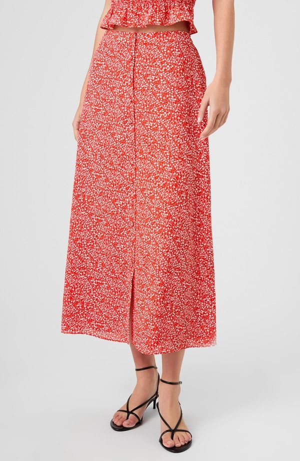 フレンチコネクション レディース ボトムスカート クレープ フラワー柄 ミディ フラワー French Connection Agnes Ditsy Floral Crepe Midi Skirt C