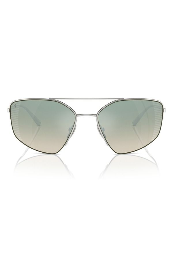 スクーデリア フェラーリ メンズ アクセサリー サングラス・アイウェア Scuderia Ferrari 63mm Oversize Irregular Sunglasse sILVER GRADIE