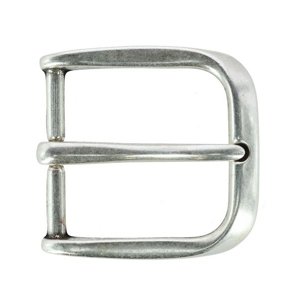トラファルガー メンズ アクセサリー ベルト Trafalgar 40mm Square Roundedge Solid Brass Harness Belt Buckle Silver シルバー