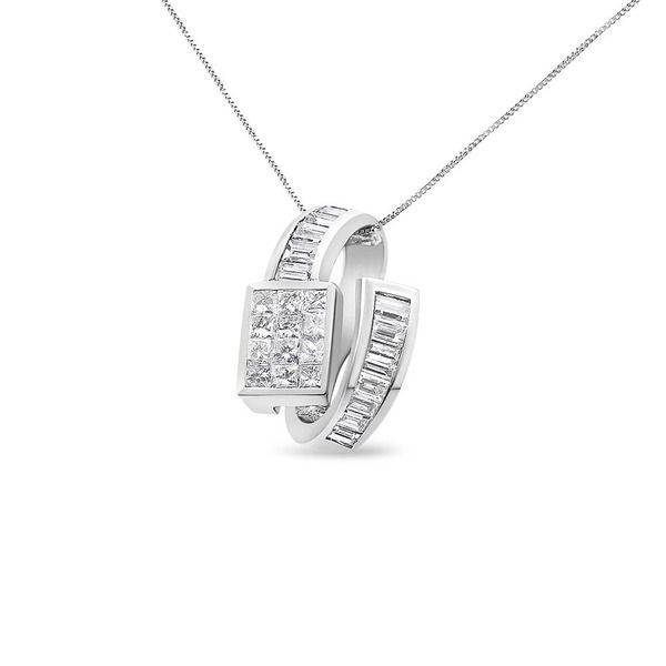ハウスオブブリリアンス レディース アクセサリー ネックレス・チョーカー レース Haus of Brilliance 14K White Gold 2 cttw Princess and Bague