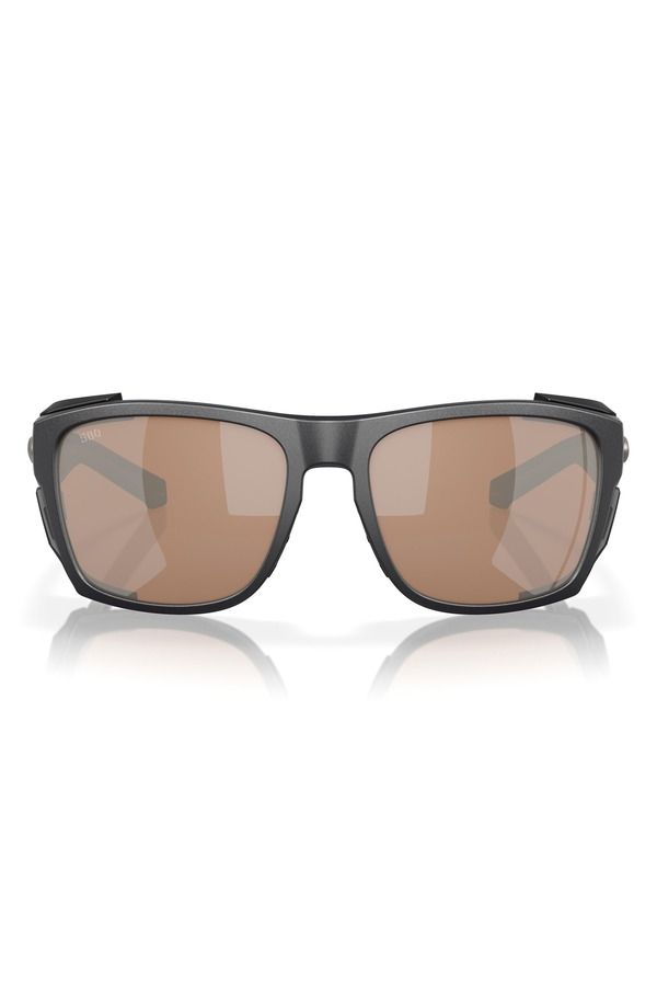 コスタデルマール メンズ アクセサリー サングラス・アイウェア Costa Del Mar King Tide 6 58mm Polarized Rectangular Sunglasses COPP
