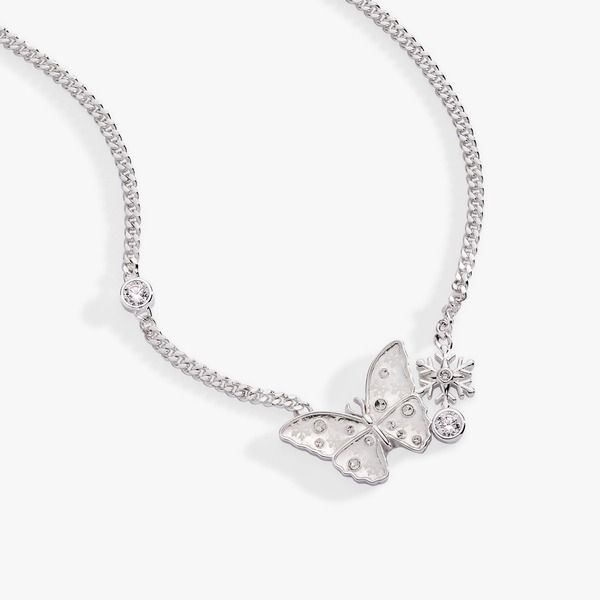 アレックスアンドアニ レディース アクセサリー ネックレス・チョーカー レース Alex and Ani Glass Butterfly Inlinecklace Silver シルバー