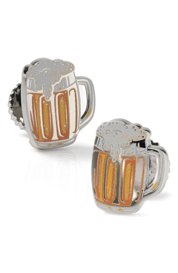 カフリンク メンズ アクセサリー カフスボタン Cufflinks Inc Beer Cuff Links BROWN ブラウン