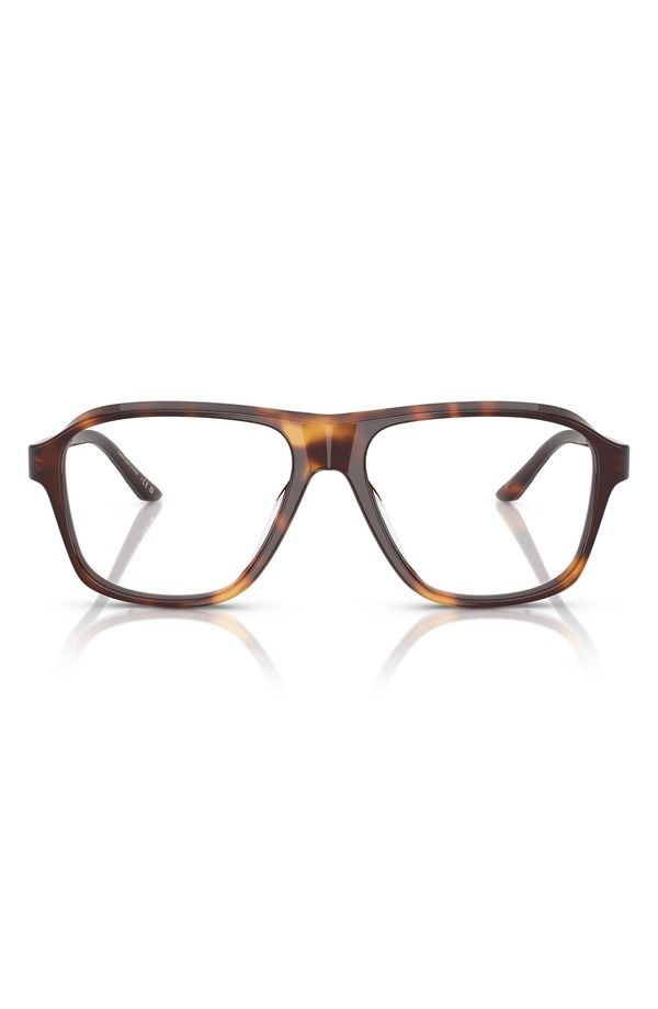 オリバーピープルズ レディース アクセサリー サングラス・アイウェア Oliver Peoples 56mm Pilot Optical Glasses DARK MAHOGANY DEMO LENS