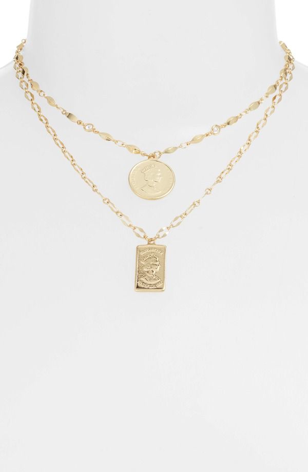 エティカ レディース アクセサリー ネックレス・チョーカー レース Ettika Set of 2 Pendant Necklaces GOLD ゴールド