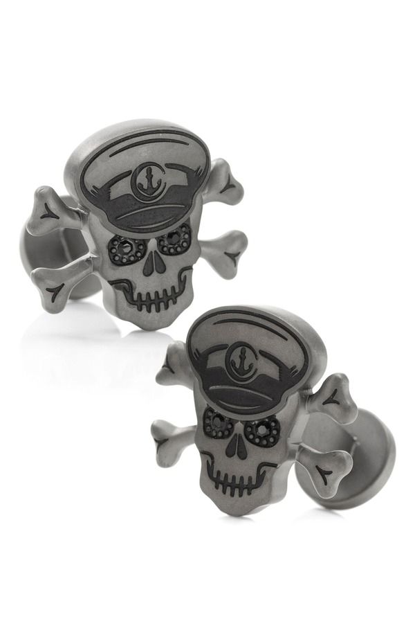 カフリンク メンズ アクセサリー カフスボタン Cufflinks Inc Hold Fast Skull Bones Cuff Links GUNMETAL ガンメタル