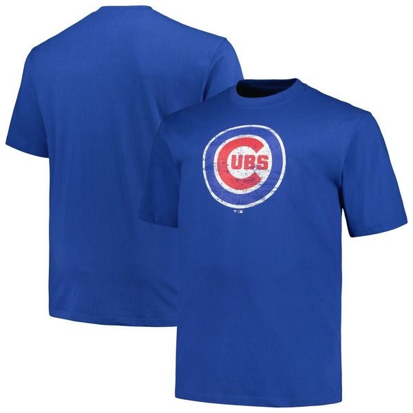 プロファイル メンズ トップス Tシャツ トール ロゴ Mens Profile Royal Chicago Cubs Big Tall Primary Logo TShirt Big Tall Ro