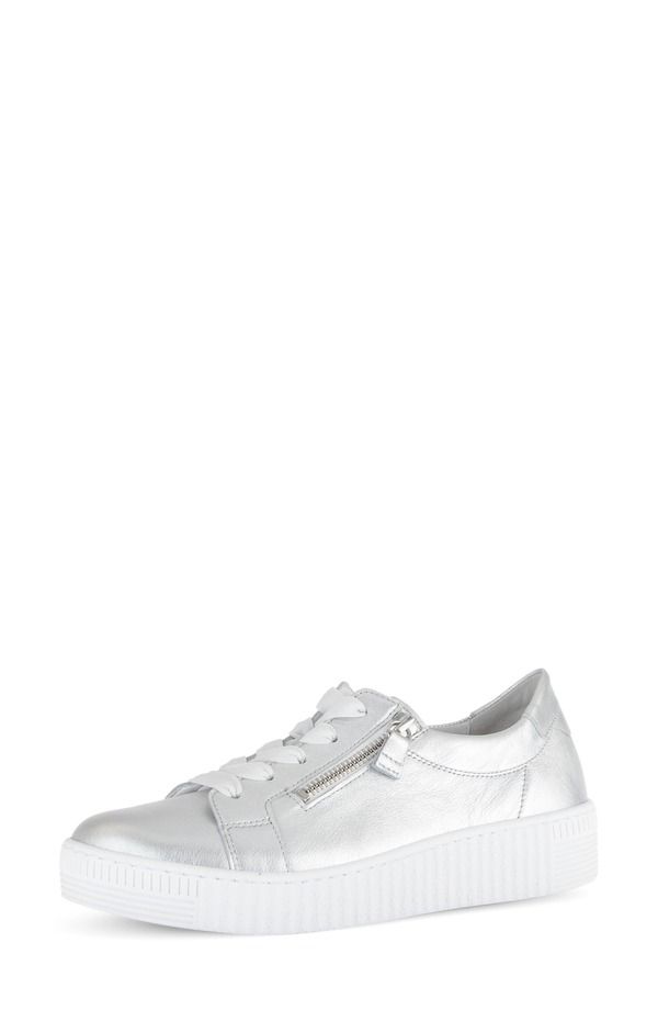 ガボール レディース シューズ スニーカー プラットフォーム Gabor 83334 Ziplatform Sneaker Women SILVER シルバー 45,370円