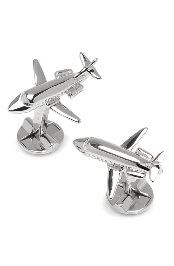 カフリンク メンズ アクセサリー カフスボタン Cufflinks Inc Private Jet Cuff Link sILVER シルバー
