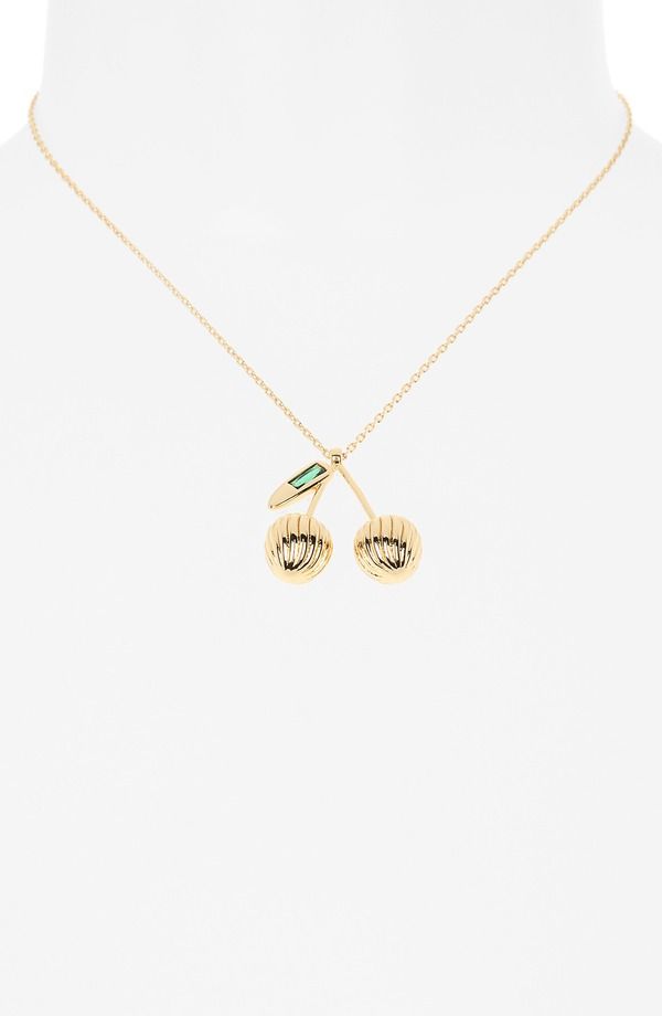 エティカ レディース アクセサリー ネックレス・チョーカー レース Ettika Sweet Cherry Pendant Necklace GREEN グリーン