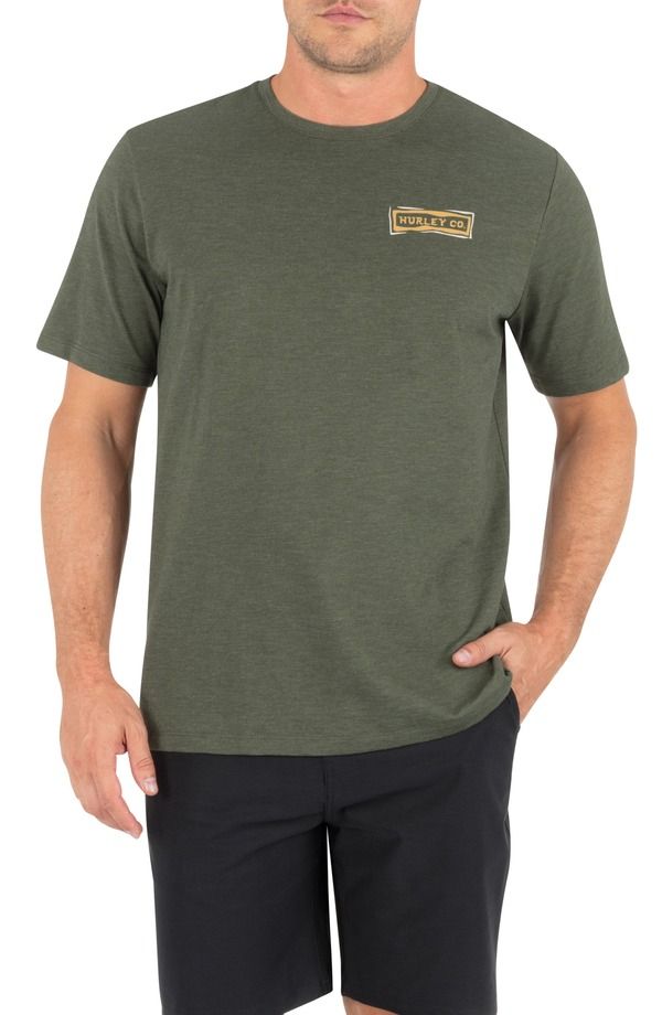 ハーレー メンズ トップス Tシャツ グラフィック Hurley Journey Slub Graphic TShirt CHARCOAL FERN チャコール