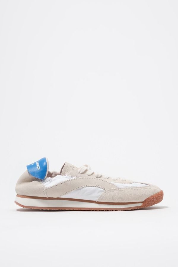 ビンバイローラ レディース シューズ スニーカー ナイロン スエード Bimba y Lola Suede Nylon Elastic Sneakers Women OFF WHITE オフホワイト