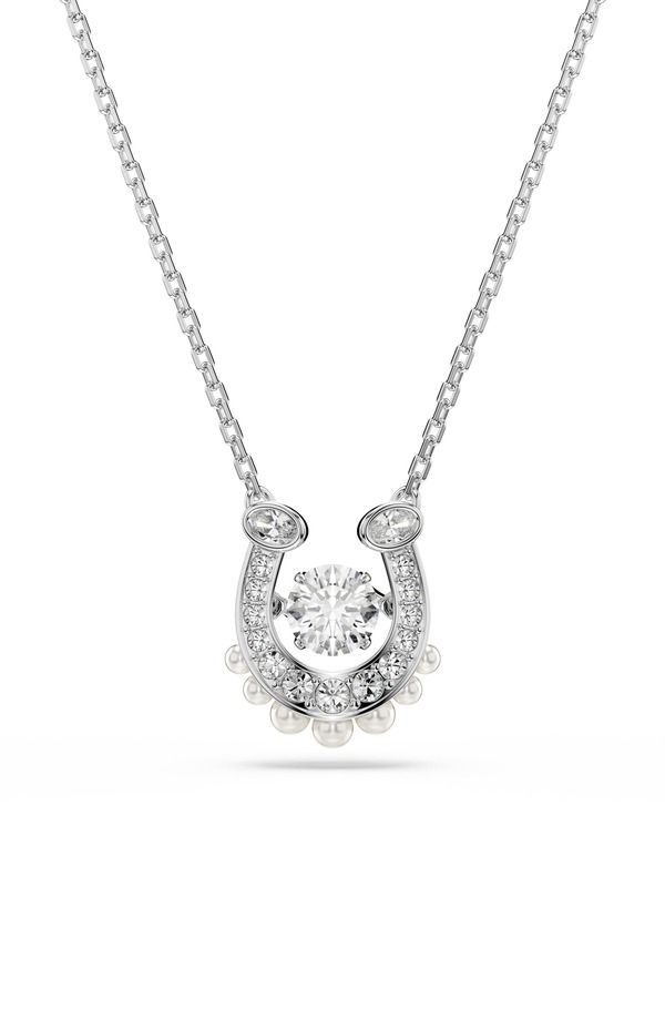 スワロフスキー レディース アクセサリー ネックレス・チョーカー レース Swarovski Symbolica Pendant Necklace SILVER WHITE ホワイト