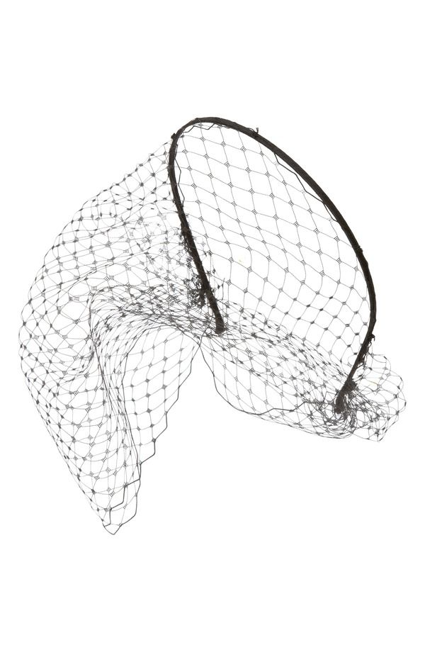 ジェニファーベア レディース アクセサリー メッシュ シルク Jennifer Behr Voilette Silk Headband with Mesh Veil BLACK ブラック