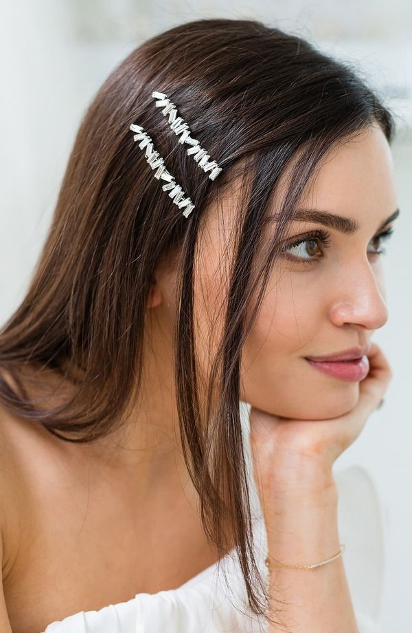 ブライズ ヘアピンズ レディース アクセサリー Brides Hairpins Tobi Set of 2 Hair Clip sILVER シルバー