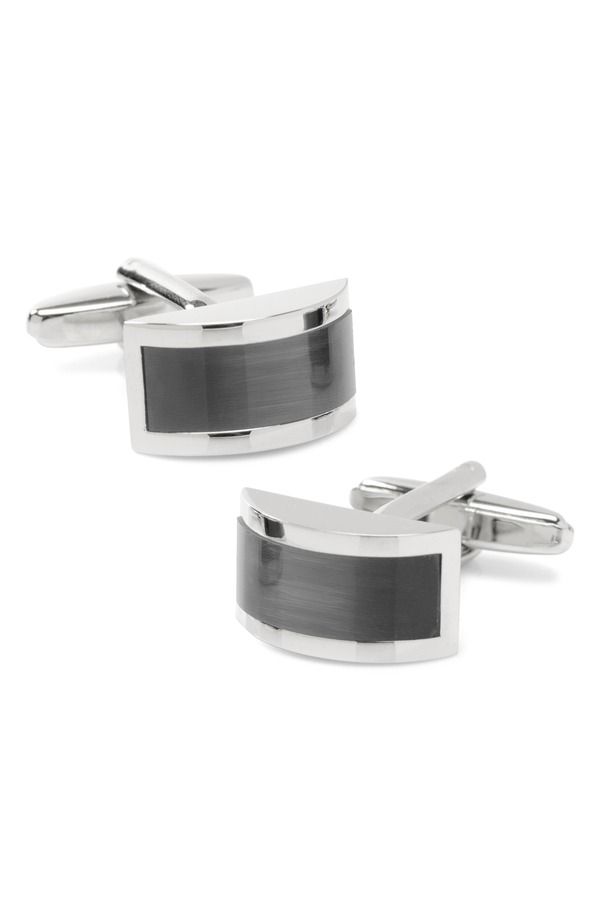 カフリンク メンズ アクセサリー カフスボタン Cufflinks Inc Cats Eye Cuff Links BLACK ブラック