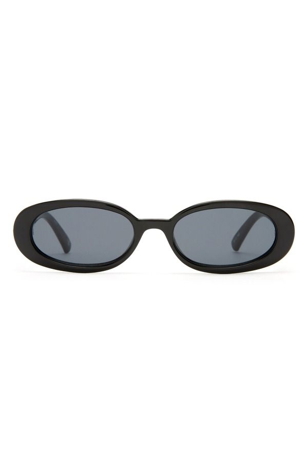 ルスペックス レディース アクセサリー サングラス・アイウェア Le Specs Outta Love 51mm Oval Sunglasses BLACK SMOKE MONO ブラック