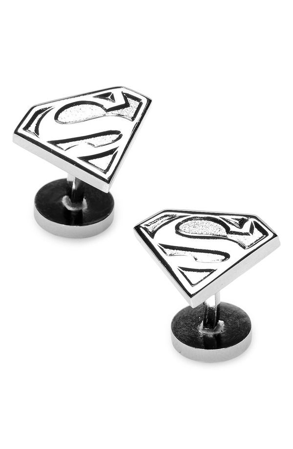 カフリンク メンズ アクセサリー カフスボタン Cufflinks Inc Superman Shield Cuff Link sILVER シルバー