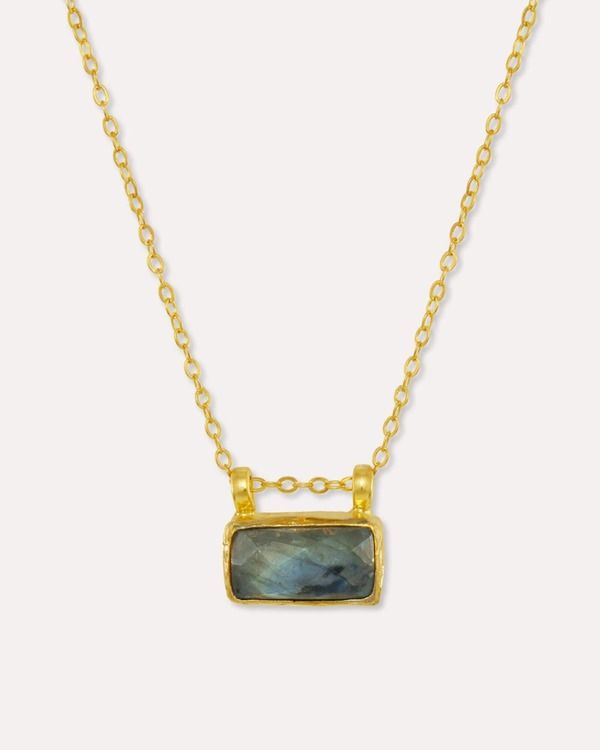 オットマンハンズ レディース アクセサリー ネックレス・チョーカー レース Ottoman Hands Alessa Labradorite Pendant Necklace Gold ゴールド