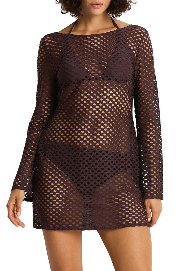 シーレベル レディース トップス ワンピース メッシュ Sea Level Castaway Reversible Mesh CoverUp Dress COCOA ココア 27,232円