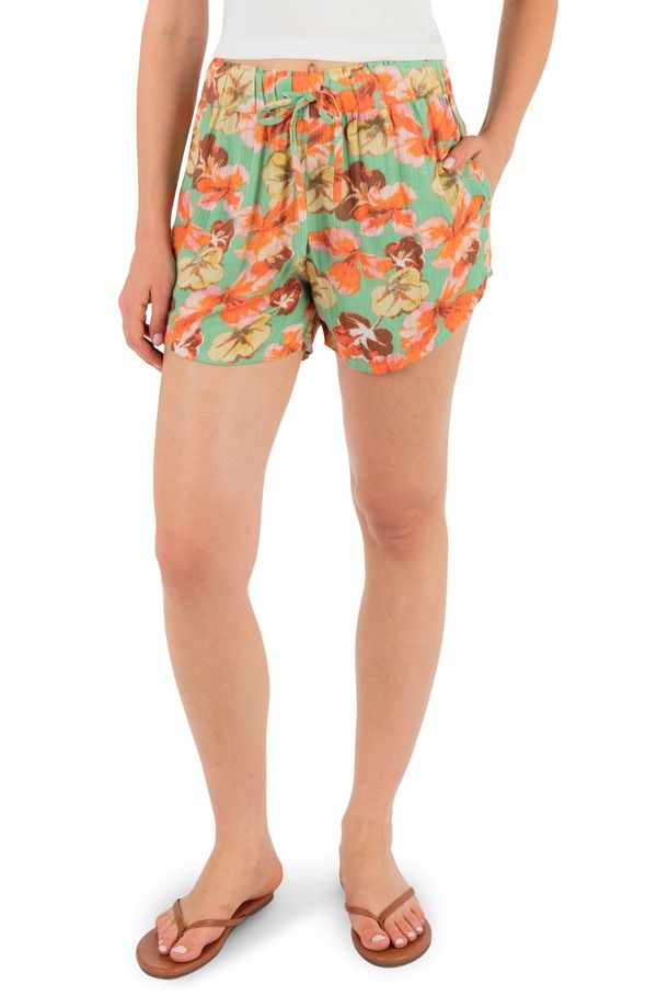 ハーレー レディース ボトムス ハーフパンツ・ショーツ フラワー柄 ショートパンツ フラワー Hurley Ginko Clouds Floral Shorts GINKO GREEN グリーン 12,735円