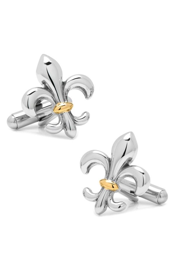 カフリンク メンズ アクセサリー カフスボタン Cufflinks Inc Fleur De Lis Cuff Link sILVER シルバー