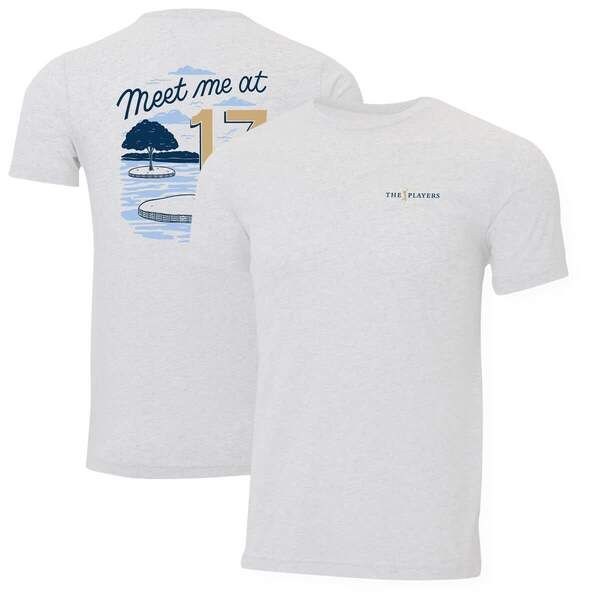 アヘッド メンズ トップス Tシャツ Mens Ahead White THE PLAYERS Meet Me At 17 Instant Classic TriBlend TShirt White 9,926円