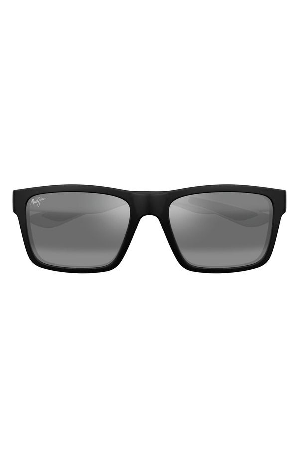 マウイジム レディース アクセサリー サングラス・アイウェア プラスサイズ Maui Jim The Flats 57mm PolarizedPlus2 Rectangular Sunglasses 52,680円