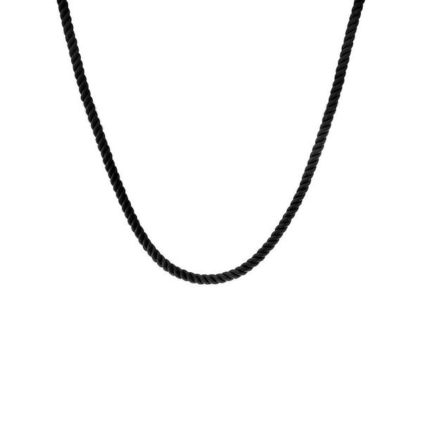 バイ アディナ エデン レディース アクセサリー ネックレス・チョーカー コットン レース BY ADINA EDEN Colo red Twisted Cotton Rope Necklace Bl