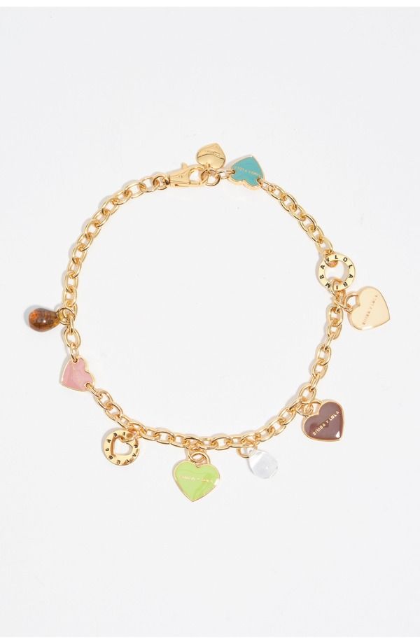 ビンバイローラ レディース アクセサリー ネックレス・チョーカー レース ロゴ Bimba y Lola Heart Logos Chainecklace LIME ライム