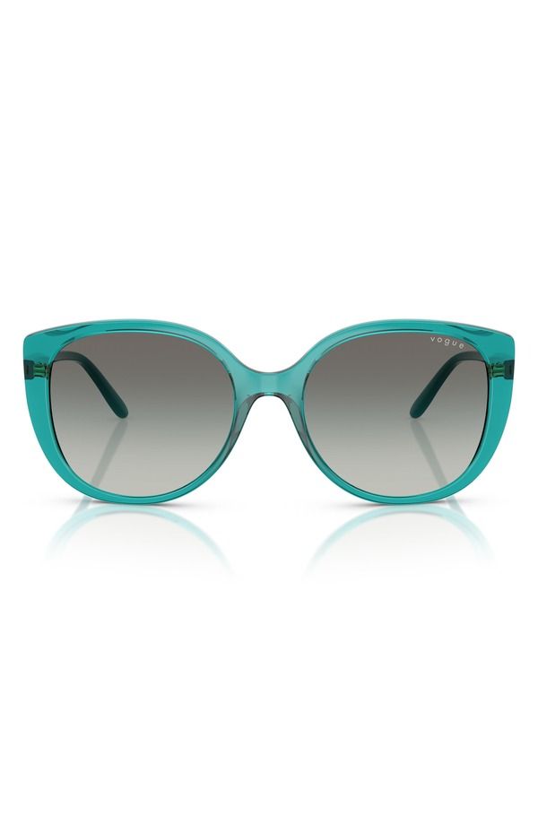 ヴォーグ レディース アクセサリー サングラス・アイウェア VOGUE 55mm Polarized Gradient Butterfly Sunglasses AQUA GREY GRADIENT