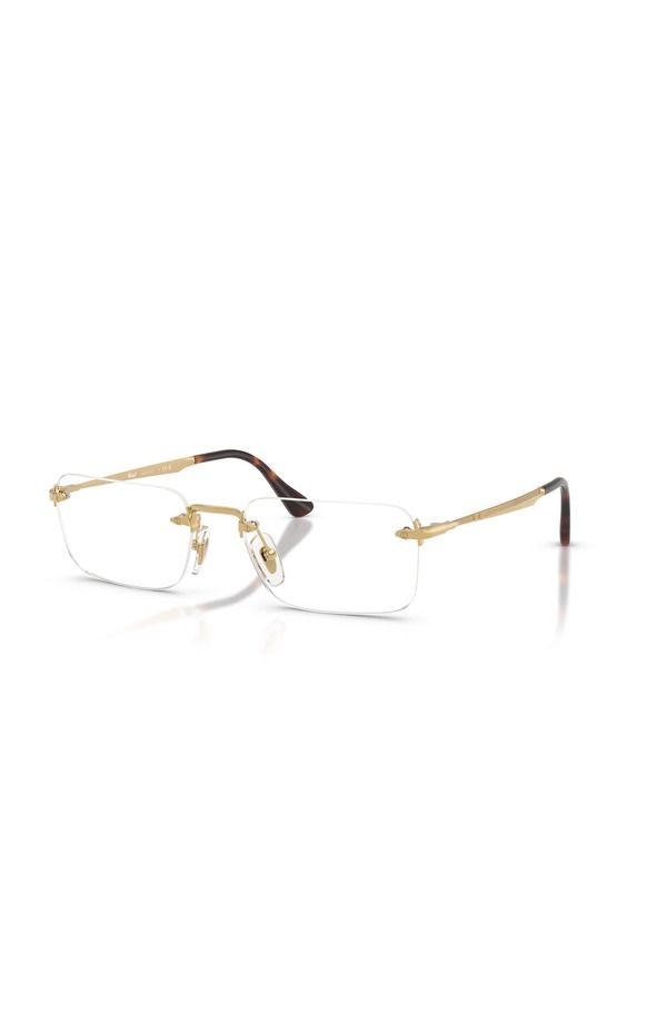 ペルソル レディース アクセサリー サングラス・アイウェア Persol 57mm Rectangle optical glasses Gold ゴールド