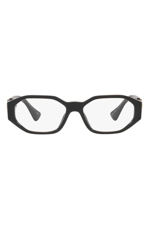 ヴェルサーチ メンズ アクセサリー サングラス・アイウェア Versace 56mm Irregular Optical Glasses BLACK ブラック