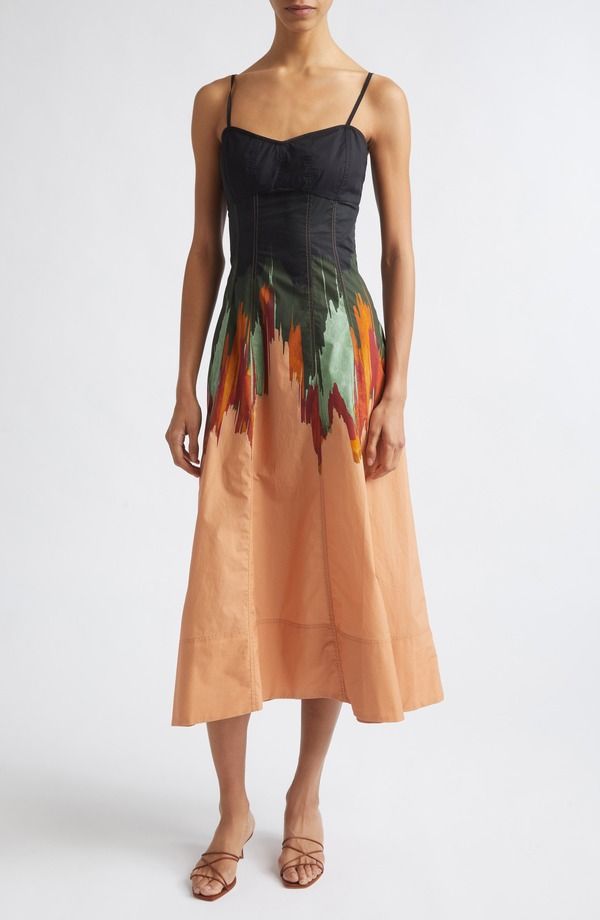 ウラ・ジョンソン レディース トップス ワンピース フラワー柄 コットン フラワー Ulla Johnson Fiora Floral Cotton Dress AGATE