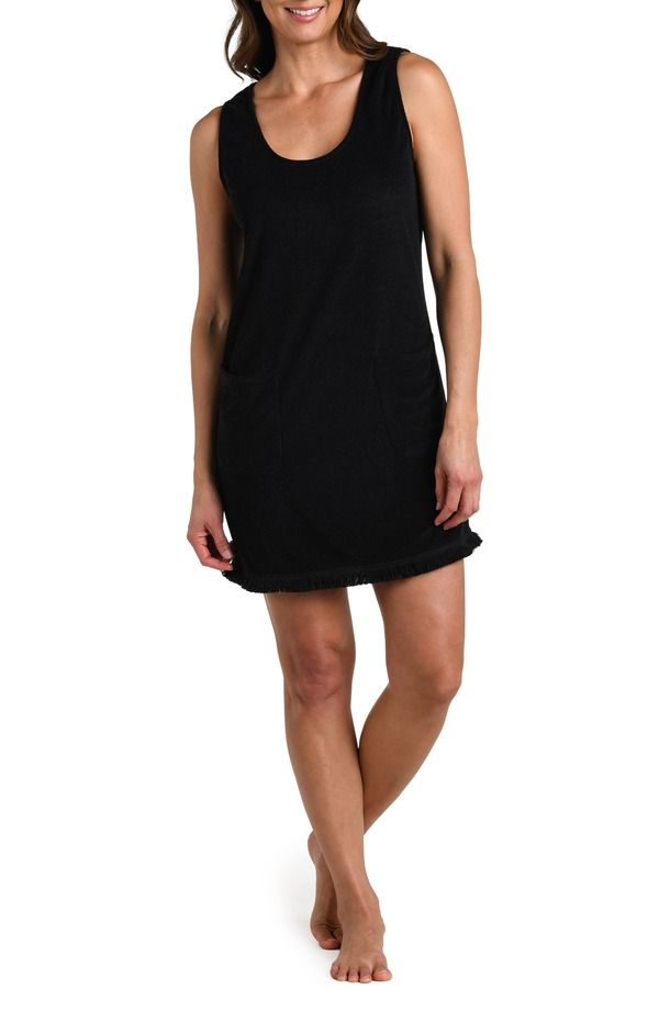 ラブランカ レディース トップス ワンピース ミニ ノースリーブ La Blanca Wild Nomad Sleeveless Minidress BLACK ブラック